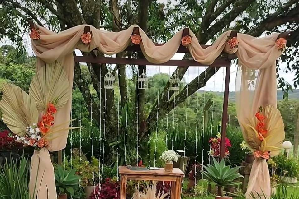 Altar de novios terraza