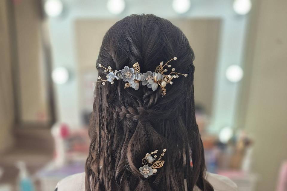 Peinado Boho, Prueba de Novia