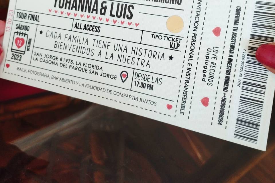 Ticket concierto