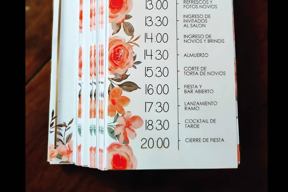 Programa de bodas