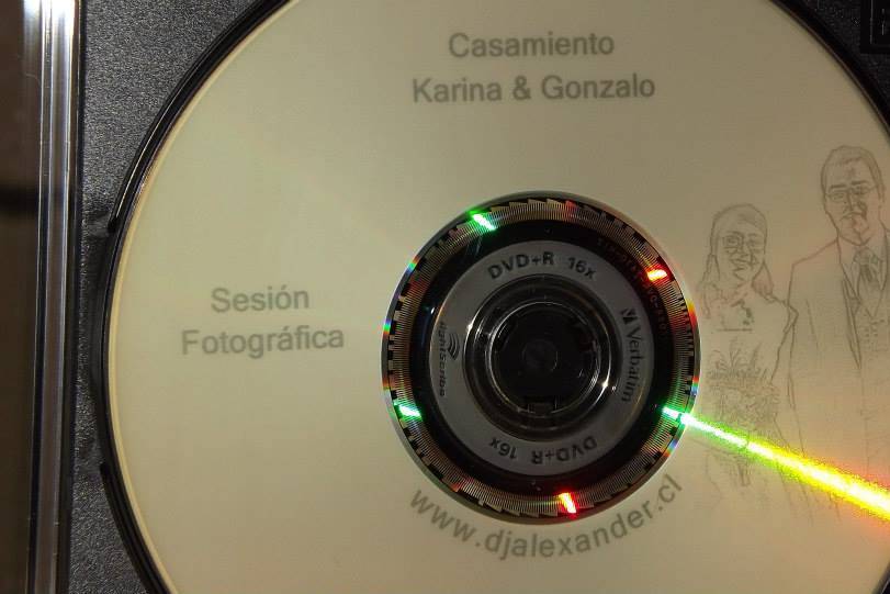 DVD con impresión laser