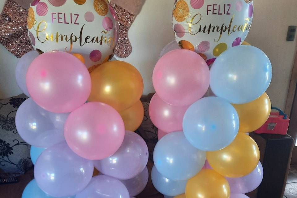 Columnas de globos