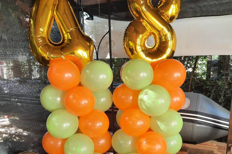 Columnas de globos