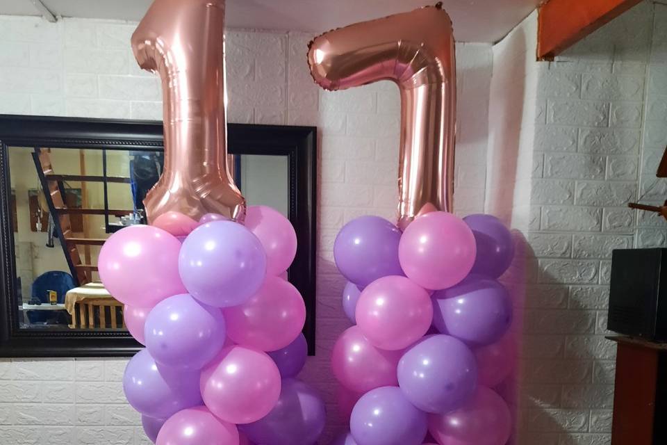 Columnas de globos