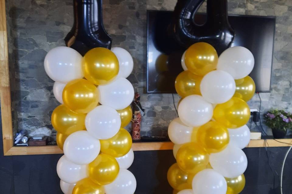 Columnas de globos