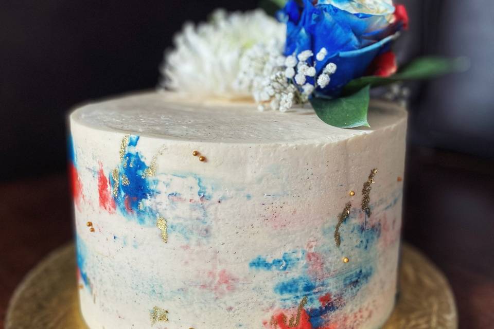 Torta inspirada en🇨🇱❤️