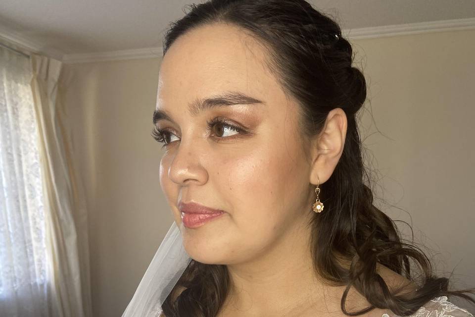 Maquillaje novia de noche