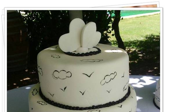 Torta pintada a mano
