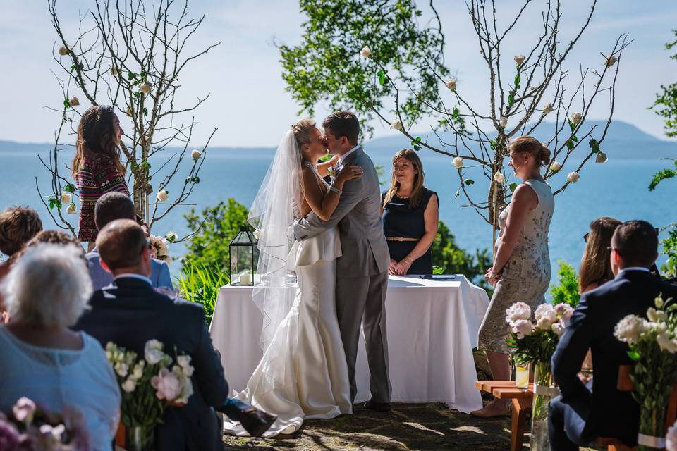 Ceremonia en la terraza