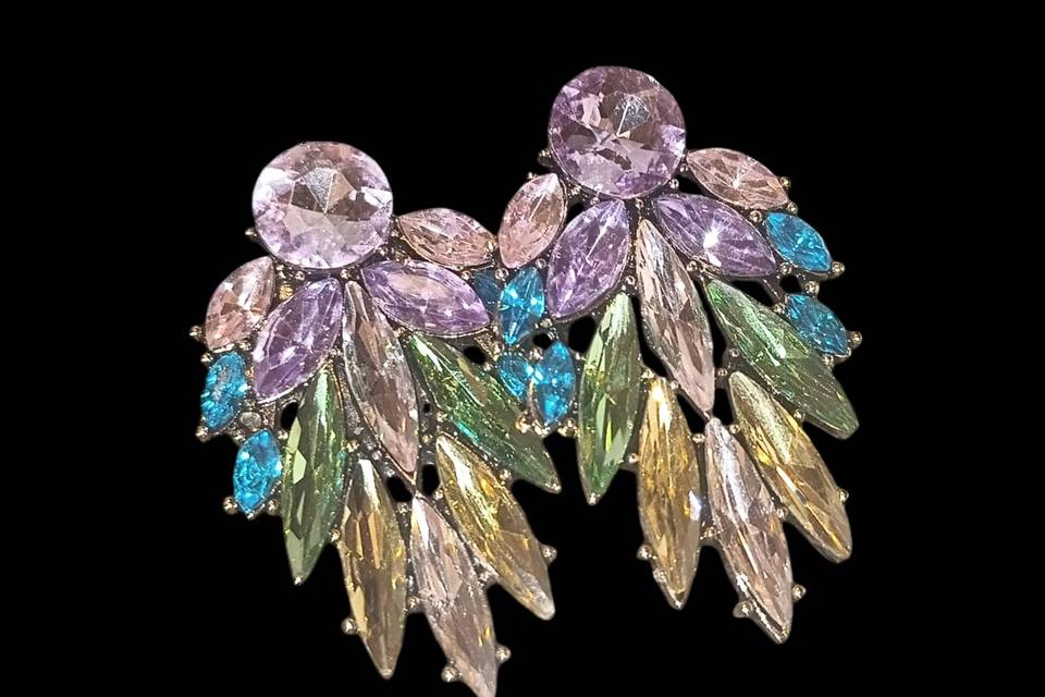 Aros cristal multicolor