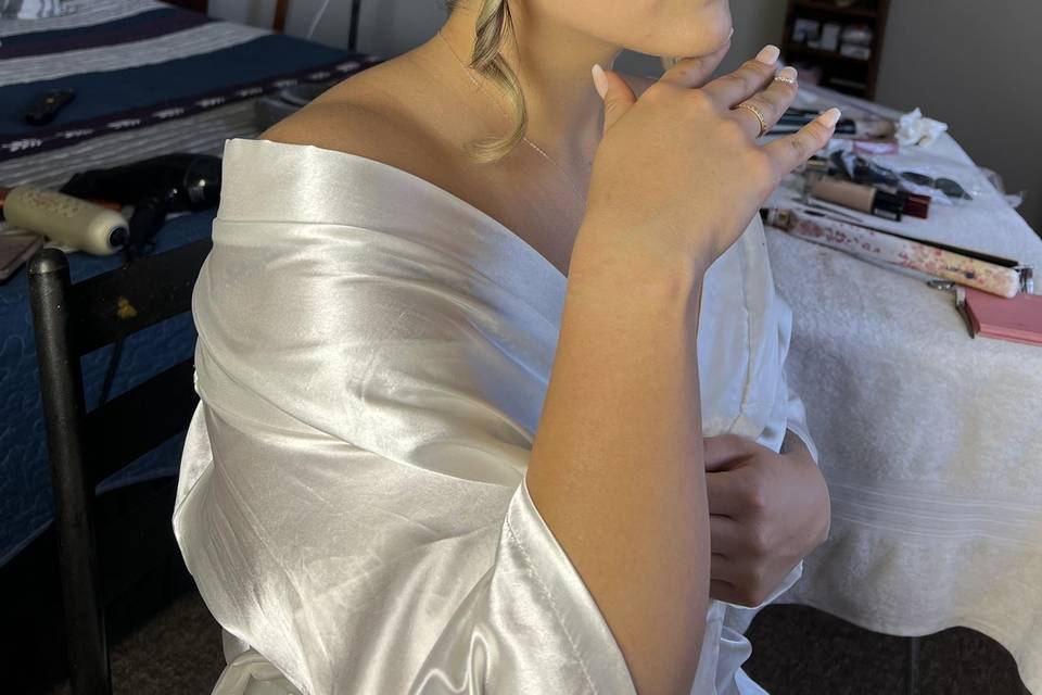 Maquillaje peinado para novia