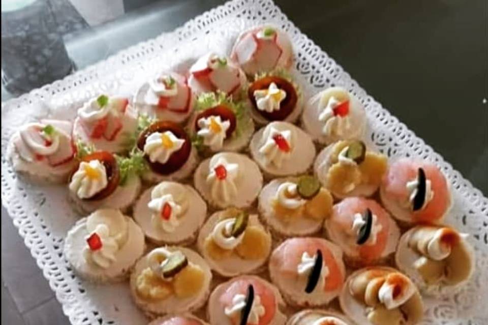 Canapés de cóctel