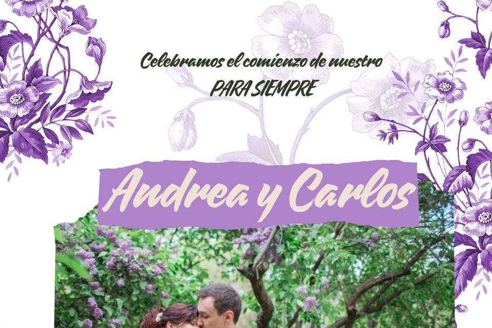 Invitación violeta