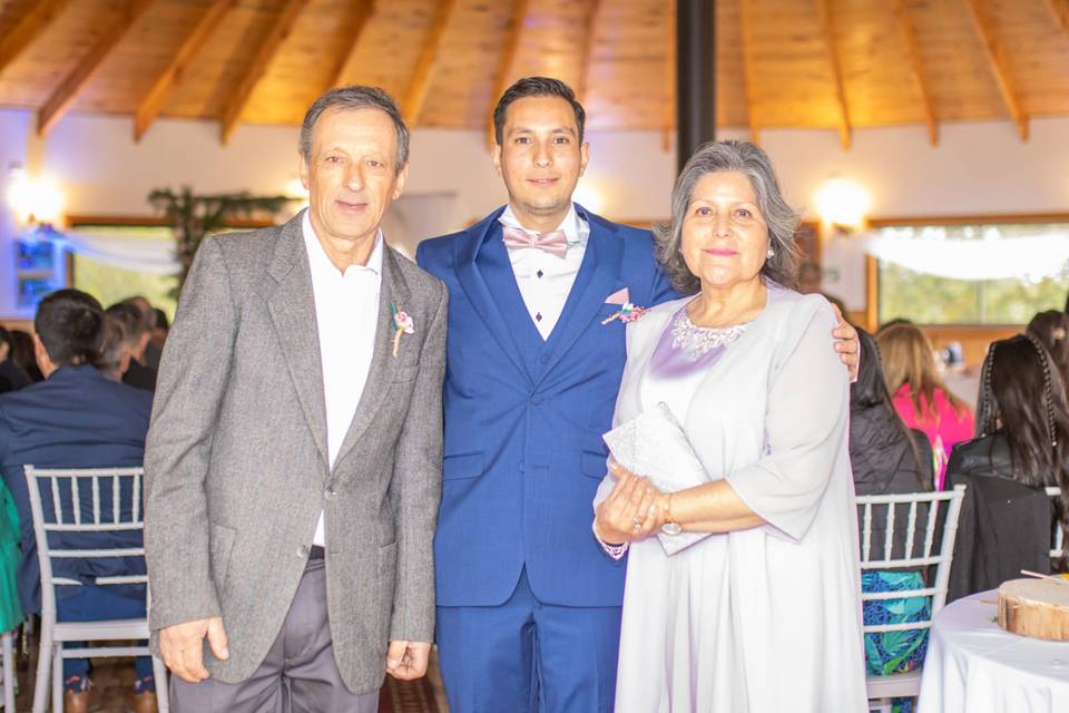 Boutonniere novio y padre.