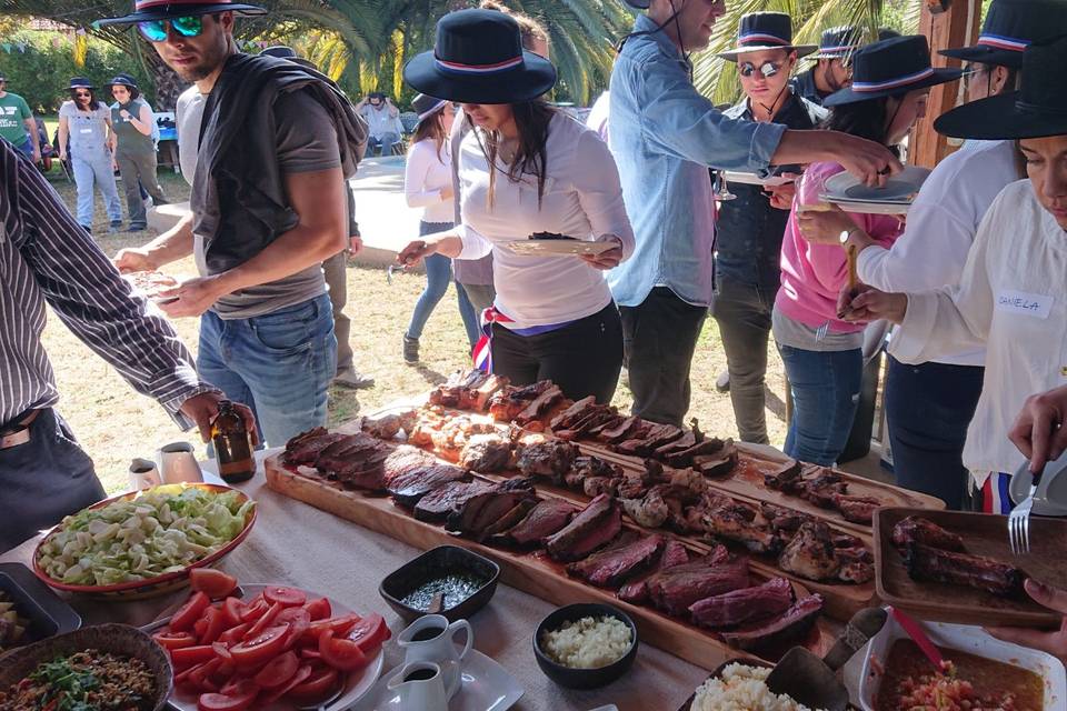 Asado campestre