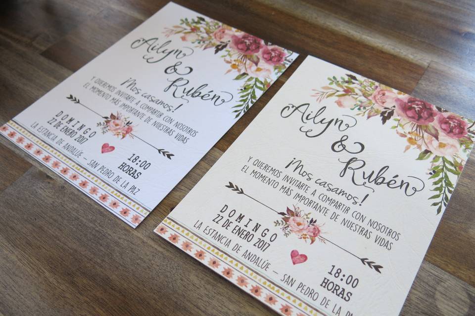 Invitaciones de matrimonio