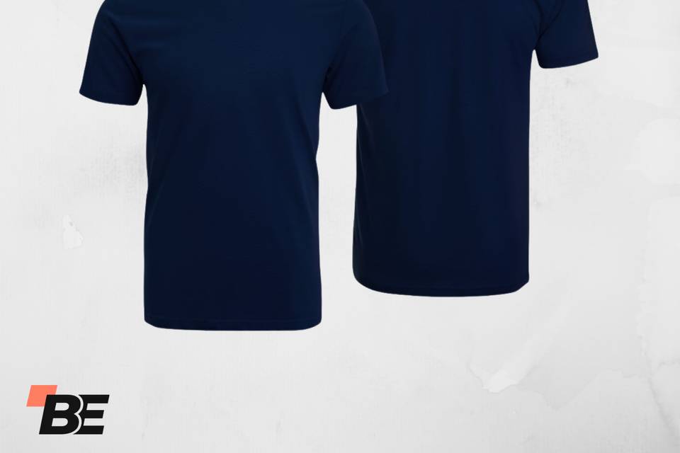 Polera algodón azul navy