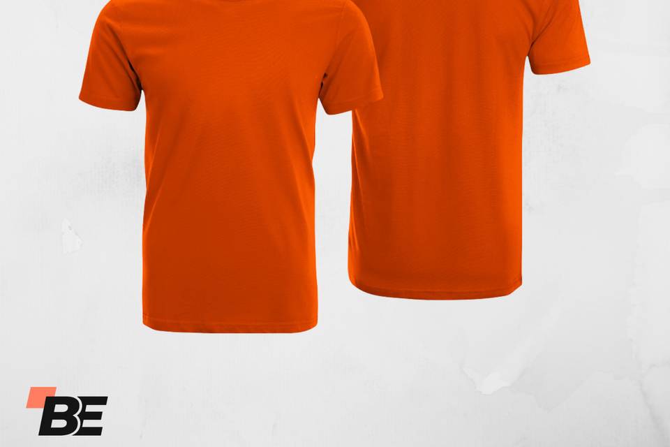 Polera algodón naranja