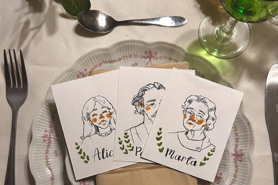 Tres ejemplos de retrato