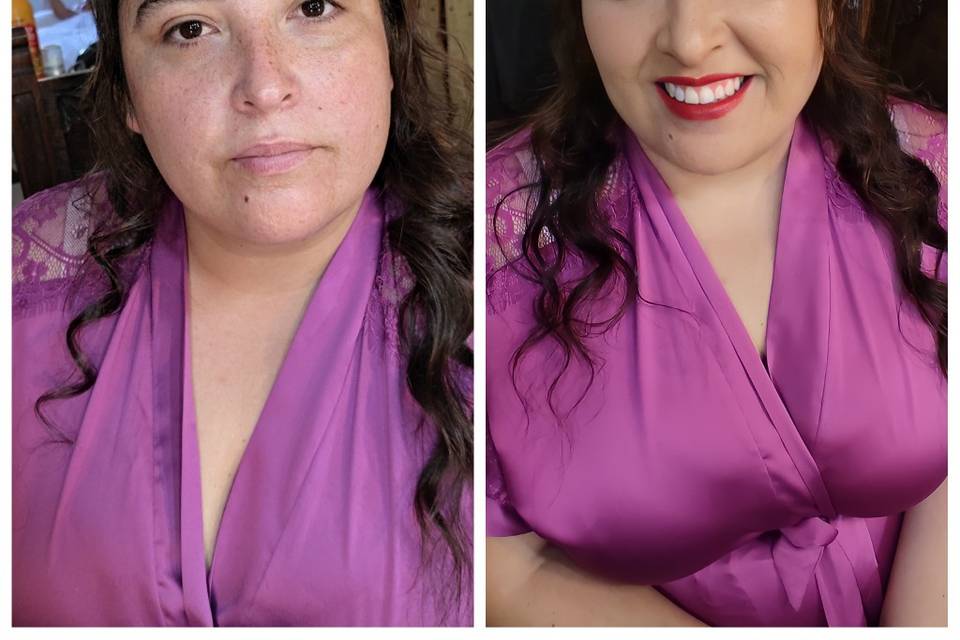 Antes y después novia