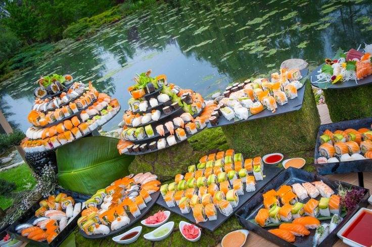 Sushi para evento