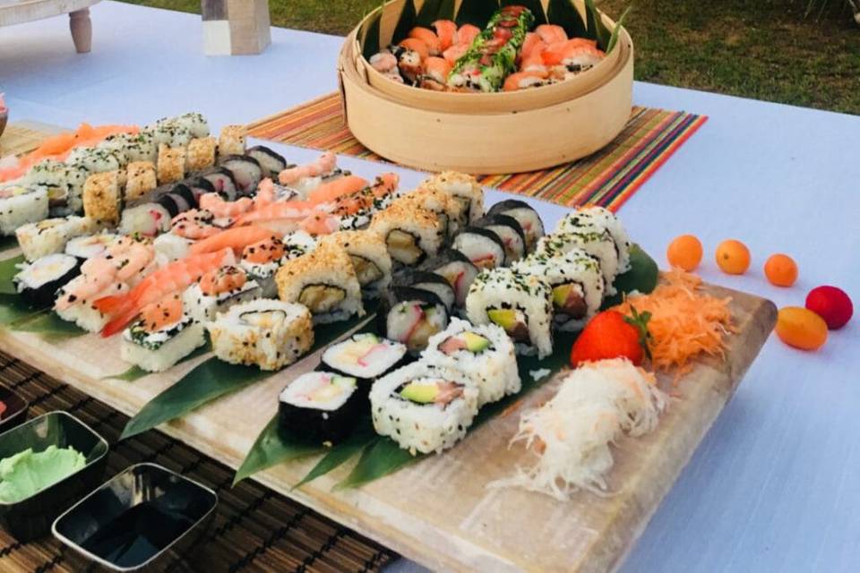 Variedad de sushi