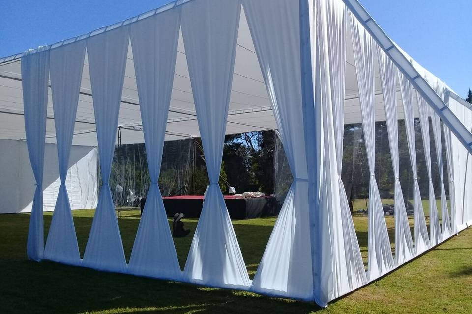 Carpa cubo laterales tomados