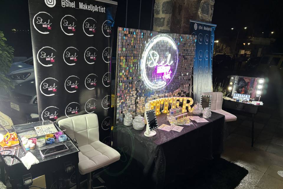 Montaje Glitter Bar