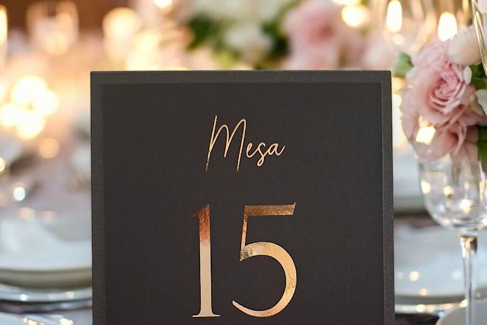 Número de mesa