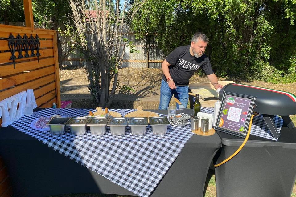 Preparando el horno