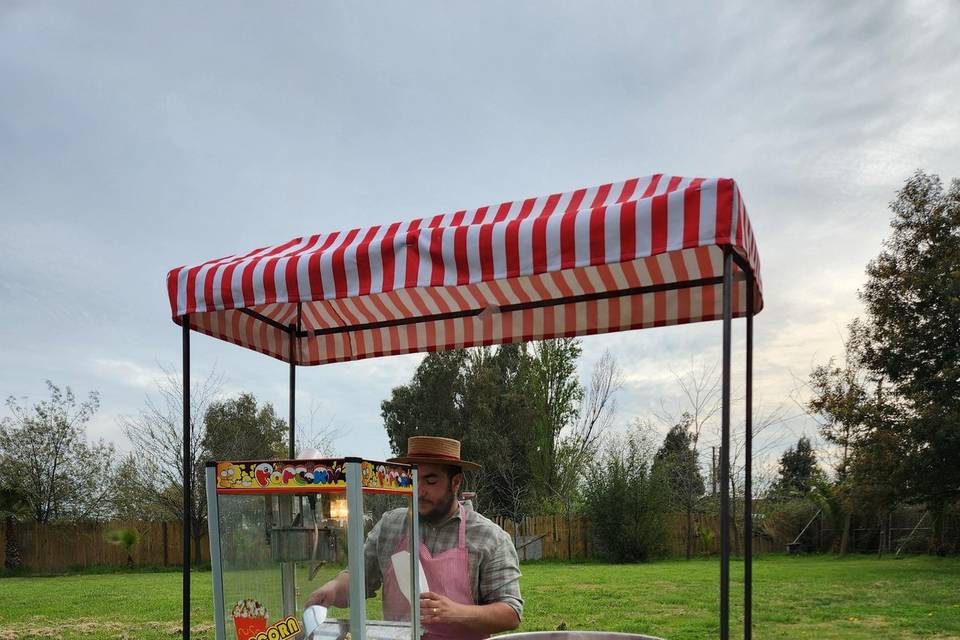 Carrito de pop corn para evento