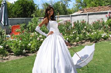 La novia en el jardin