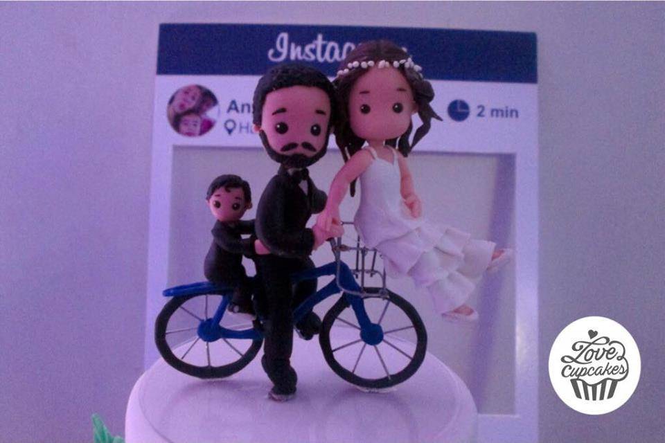 Novios en bici