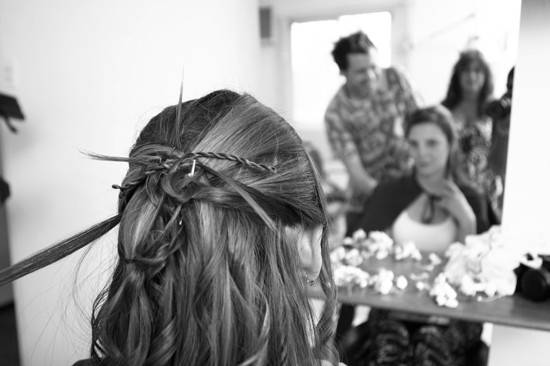 Back stage novia