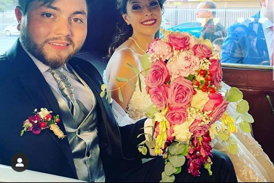 Recién casados felices