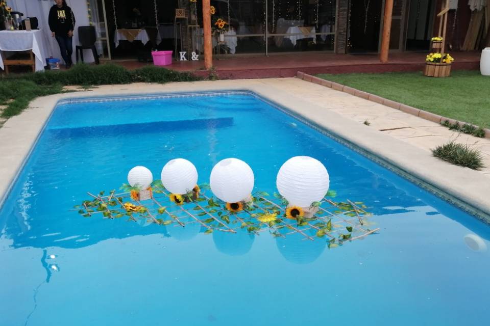 Decoración piscina