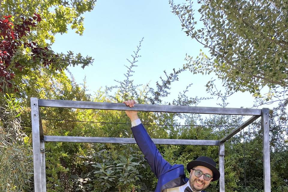 Show de magia en el jardín