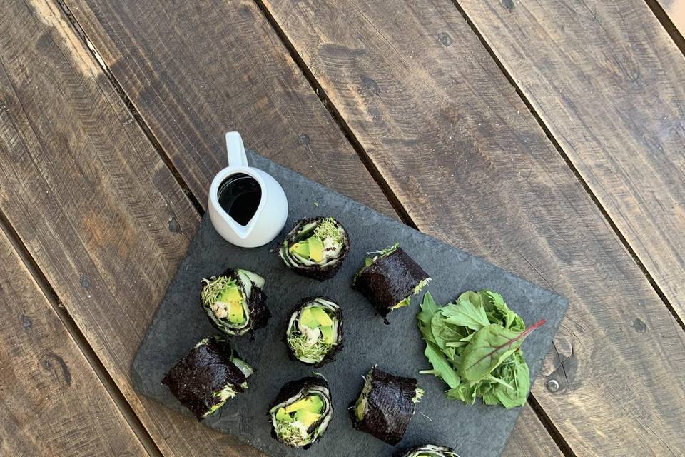 Rollitos de alga Nori