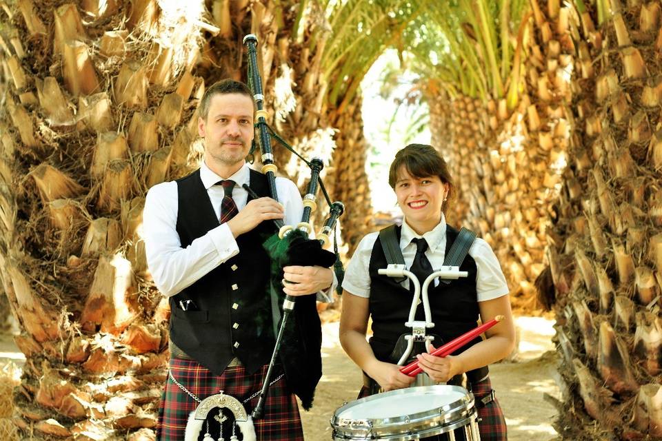 Gaita y percusión escocesa