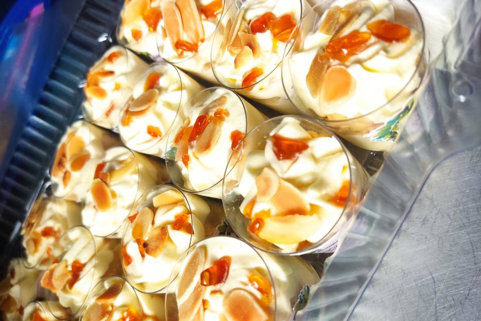 Mini postres, shots marquesa