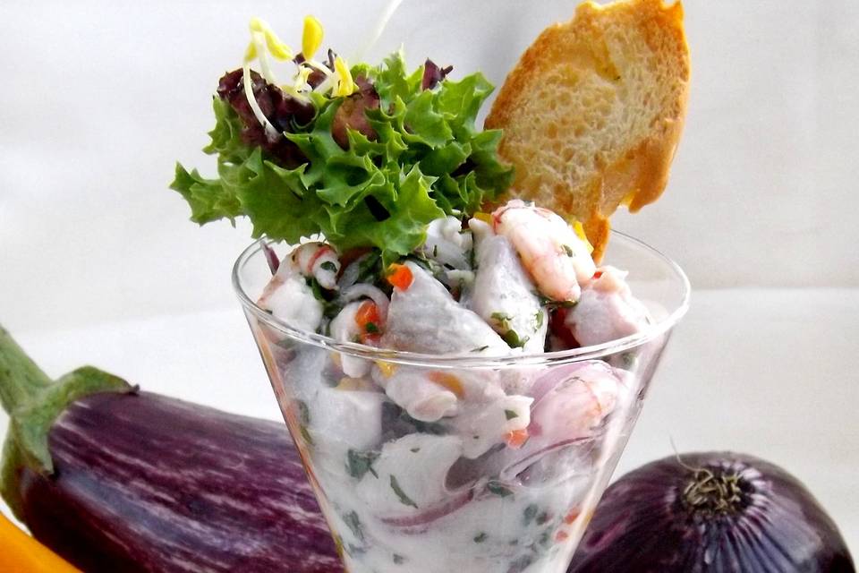 Entrada ceviche de mixto