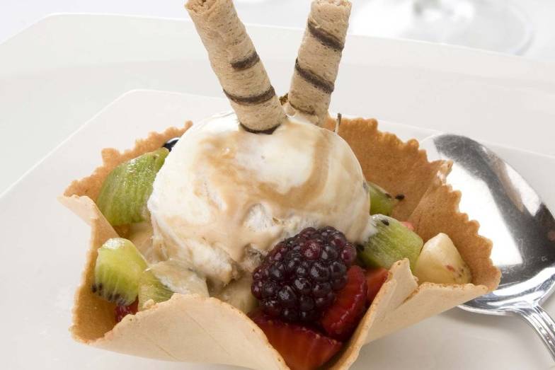 Tulipas con helado tres leches