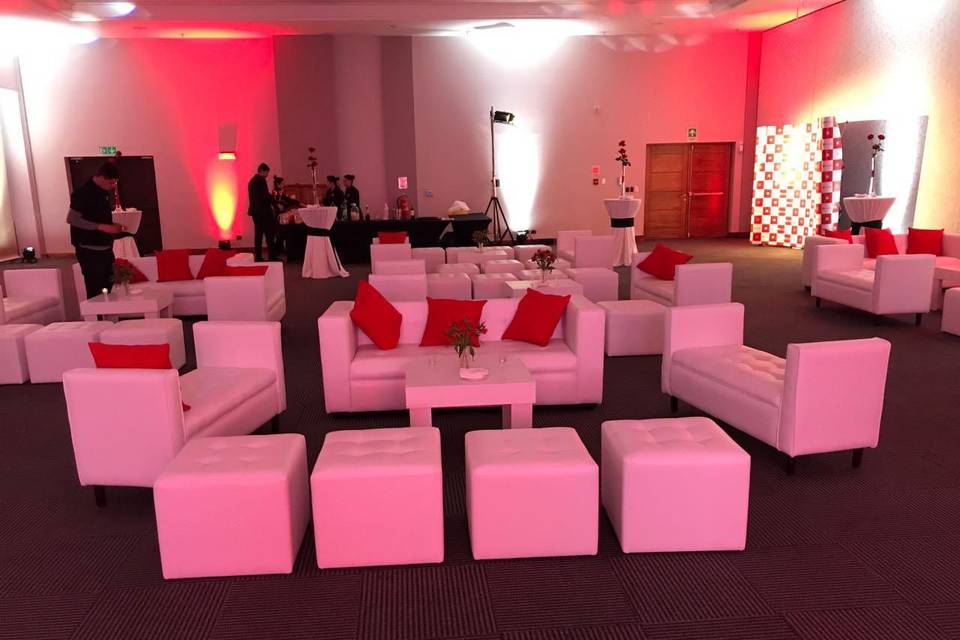 Montaje lounge para matrimonio