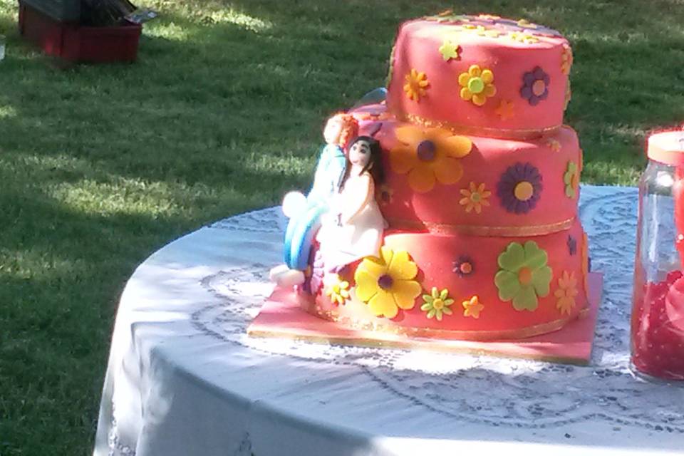 Un tipo de torta de novios