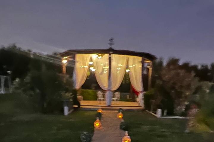 Pasillo a la pergola
