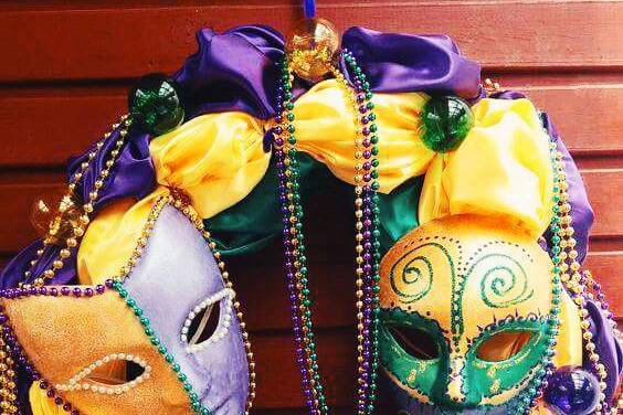 Decoración estilo mardi gras