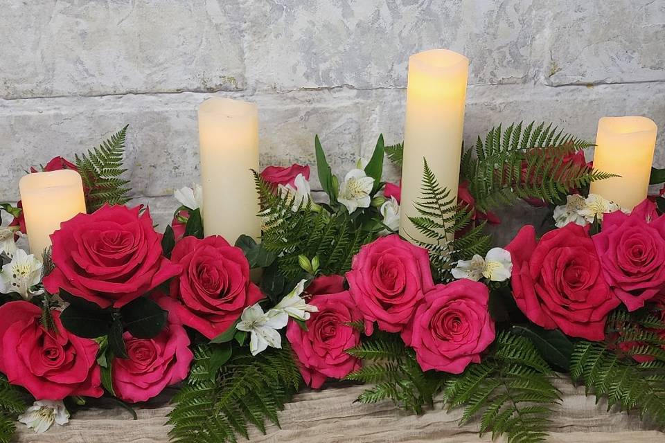 Rosas y velas