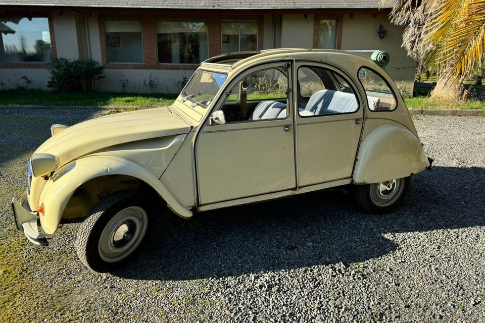 Costado izquierdo de auto clásico