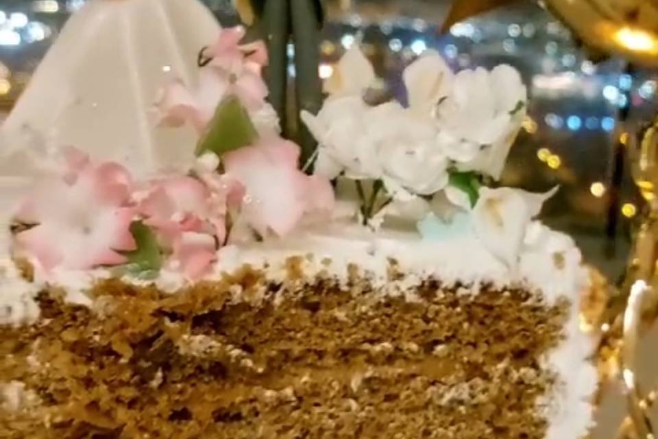 Torta queque novios