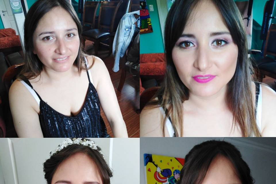 Maquillaje y peinado